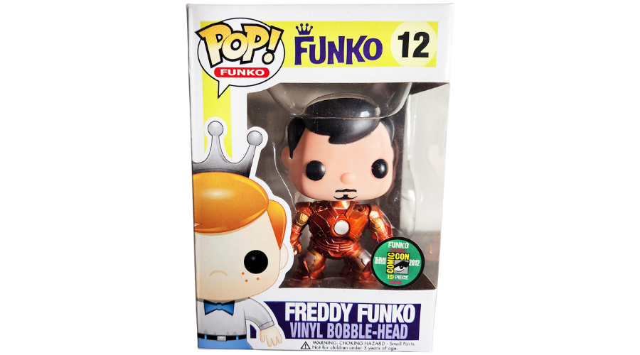 Freddy Funko as Tony Stark (Metallic)>
<p style=